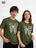 2026 New Style Butterfly Trend Summer Clothes Clothing Ladies Print Fashion T-shirts Short Sleeve Couple Tops Graphic Tee
