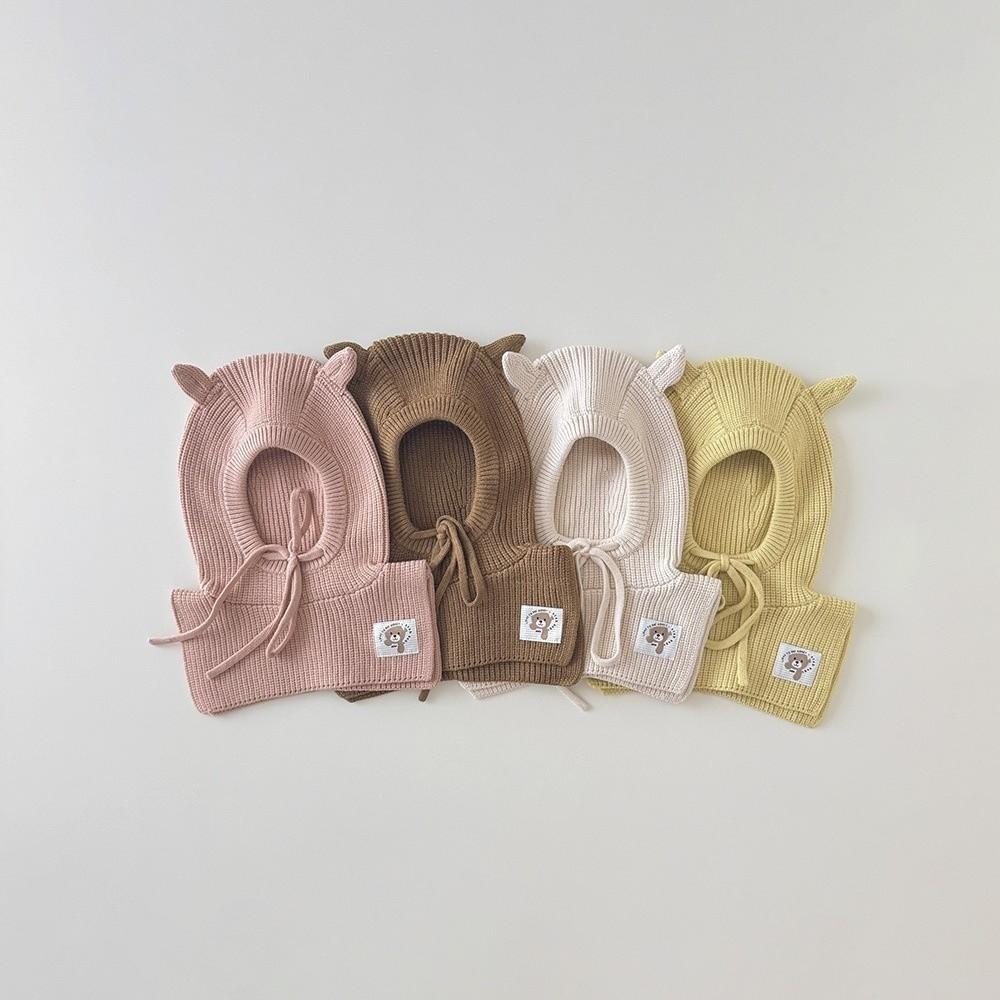 Ear Protection Children's Hat Cute Ear Kids Balaclava Caps Children's Scarf Integrated Hat Winter