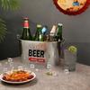 ZISIZ Retro Metal Ice Bucket