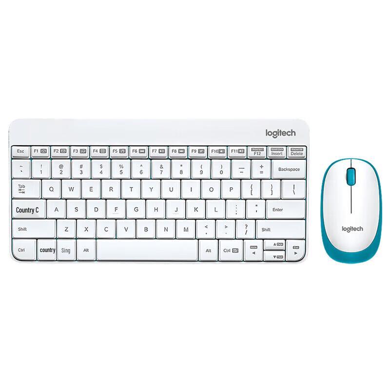 Logitech MK245 Nano White Wireless Keyboard and Mouse Combo