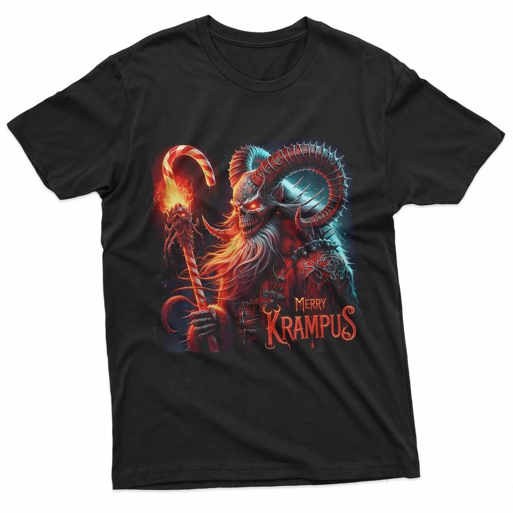 Christmas Xmas Horror Krampus Dark Merry Krampus Mythical TShirt Unisex T-Shirt XL