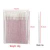 50-Pack Disposable Lip Brushes - Straight & Slanted Head Crystal Rods for Gloss and Lipstick Application