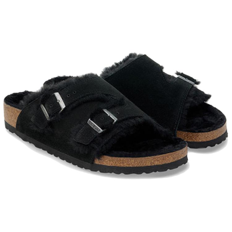 Birkenstock Slide Slippers Unisex Black Narrow 1030627