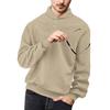 Men's Solid Color Lapel Plaid Sweatshirt Men's Casual Fashion Sweatshirt