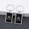 PJHC7 Car Logo Keychain Key Ring Pendant Emblem Badge For Citroen C3 C5 C5X C4 e-C4 X e-C3 C-Elysee Berlingo C1 C-Crosser C6 C2 AIRCRO