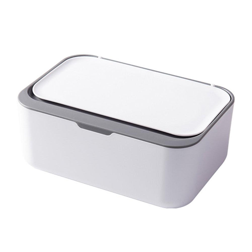 1pc Wet Wipes Storage Box With Lid Home Desktop Tissue Dispenser Napkin Case Desktop Coffee Table Drawer Paper Box