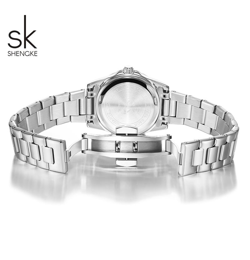 SHENGKE Nové dámské kalendářové hodinky Módní styl Dámské křemenné náramkové hodinky Top značka Dámské Nejlepší dárky Hodiny