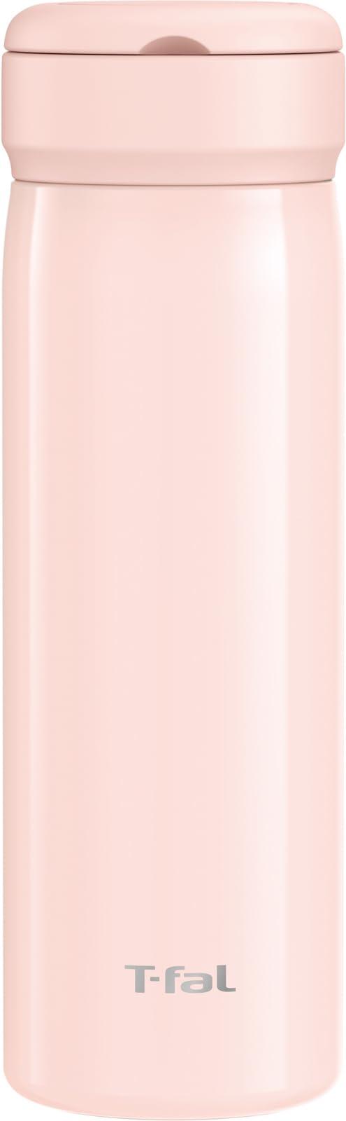 

450ml Stainless Steel Water Bottle with Carrying Insulates for Hot and Cold Includes Tea Easy to Pale Pink T-fal Mobility Mug Ring, Drinks, рожевий
