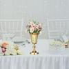 Decorative Flower Vase, Floral Arrangements, Luxurious Elegant Gold Metal Vase for Living Room,