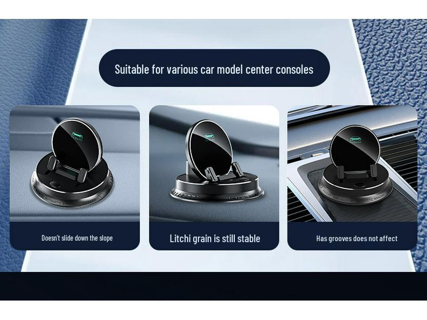 Smart Induction Multifunction Car Phone Holder - Non-slip Dashboard Mount for Navigation