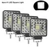 2pcs 4pcs 4inch 123W LED Light Bar Spotlight 12V 24V Car Work Light For Jeep Truck Boat Tractor ATV Offroad 4X4 Barra Mini LED