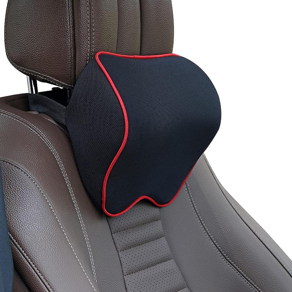 Crofy 2 Pack Car Neck Pillow, Softness Car Headrest Pillow For Driving With Adjustable Strap, 100% Memory Foam And Breathable Removable Cover,