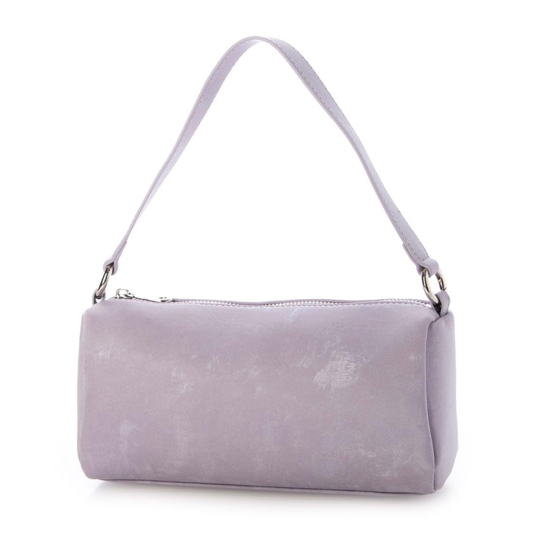 Трубчатая сумка через плечо из синтетической кожи, похожей на шелковый сатин