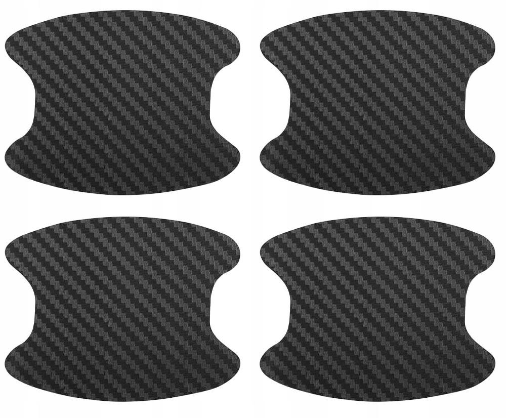 Folia Ochronna Pod Klamki Samochodowe Carbon 4 Szt