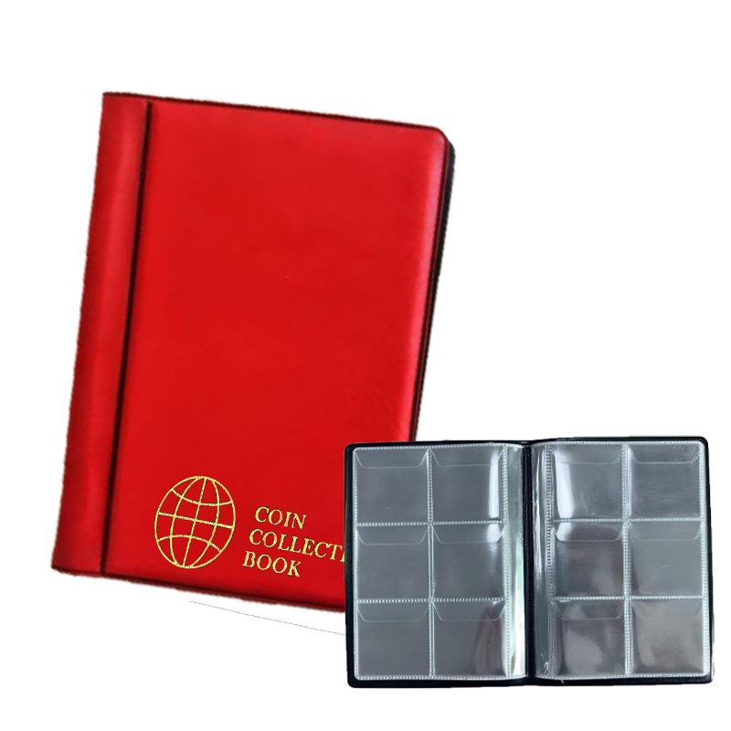 240-Pocket Large Antique Coin Storage Album - Commemorative Coin Collector Binder