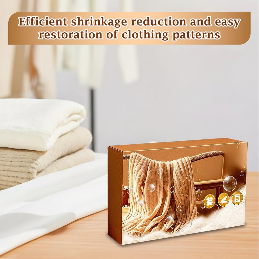 Cashmere Sweater Shrinkage Reducing Agent, Wool Sweater Recovery Magnifying Effervescent Sheet, Sweater Fabric Fluffiness Repairing Agent