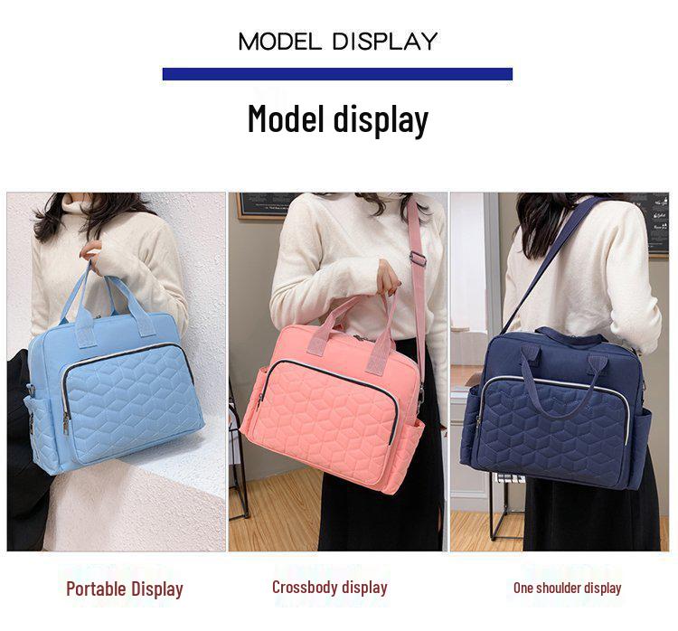 Large Capacity Multifunctional Maternity & Baby Crossbody Bag with Wet/Dry Separation