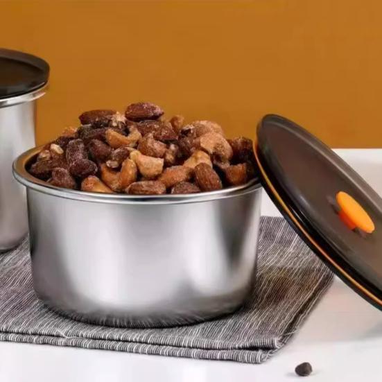 Pojemniki do przechowywania żywności z pokrywkami Pojemnik ze stali nierdzewnej Pojemniki do przygotowywania posiłków do układania w stosy Wielokrotnego użytku na przekąski Owoce Posiłki na wynos Dom