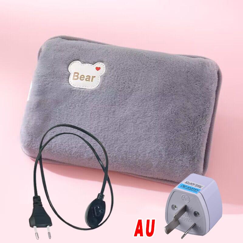 Rechargeable Electric Hot Water Bag Soft Winter Hand Warmer Home Heater Reusable Bottle EU Plug Portable Pocket Warmer Office