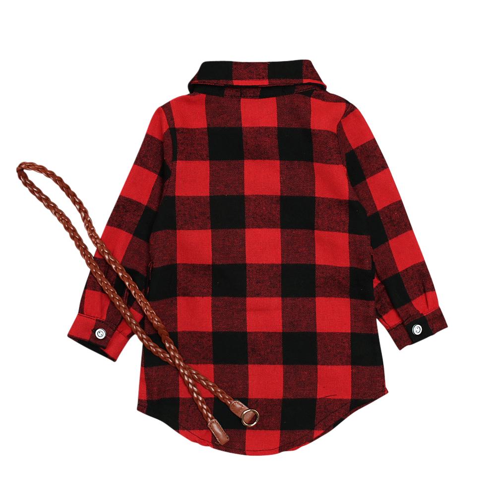 Kinder Baby Mädchen Plaid Baumwolle Weiche Langarm Kleid Casual Outfits