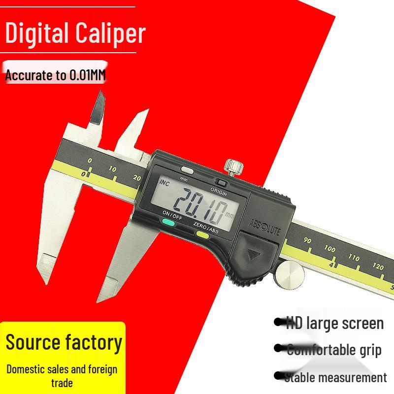 

HUOTO 0-150MM Stainless Steel Digital Caliper with Depth Rod