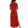 Ladies Casual Loose Color Printed Beach Blouse Printed Beach Dress