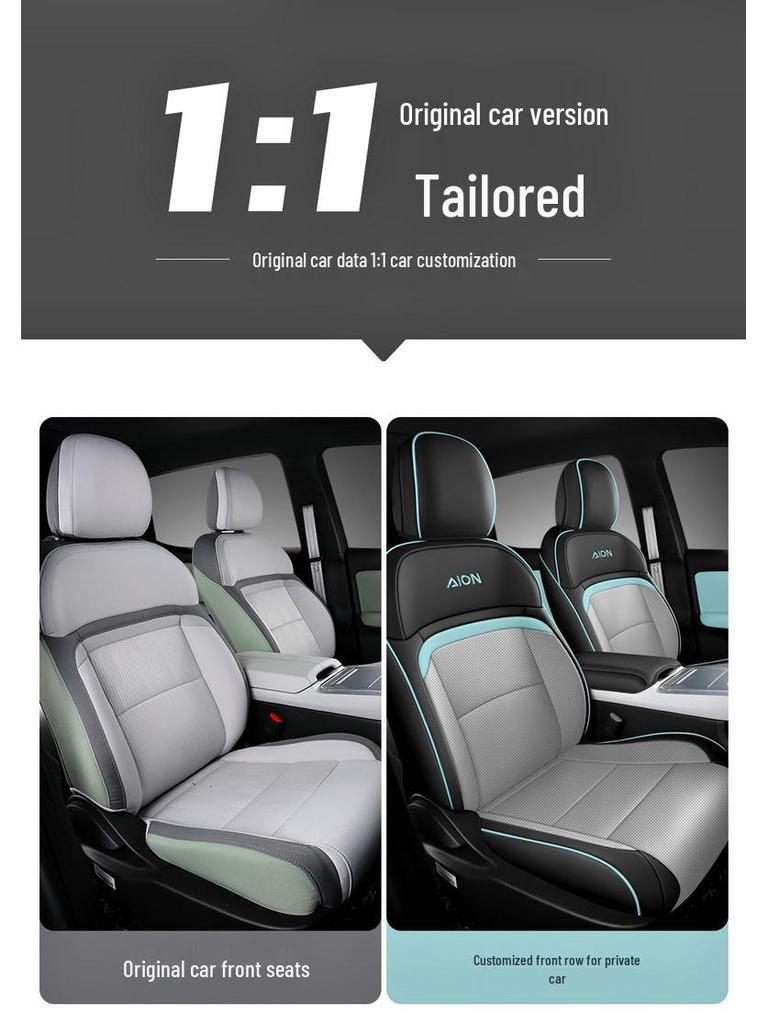 2023 Aion Y+ Leather Car Seat Cover, All-Season, Full Coverage, Universal Fit