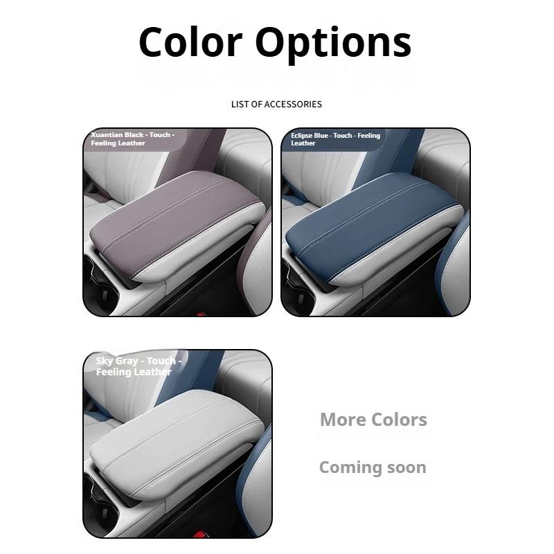For BYD Song Plus 20-25 Car Central Control Armrest Box Cover  Original Vehicle Color PU Leather Modification Car Accessories 7HD