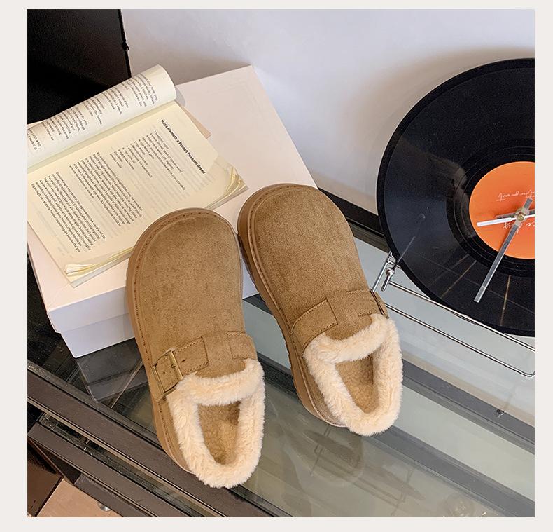 

Женские зимние теплые меховые ботинки большого размера на мягкой подошве, ботильоны до щиколотки с подкладкой, нескользящие спортивные хлопковые ботинки для пеших прогулок 35 хаки