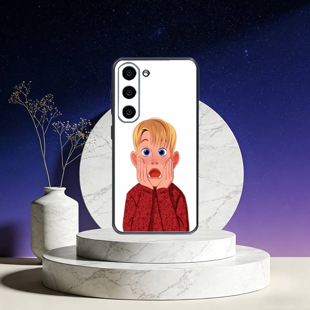 Funny TV Home Alone Phone Case For Samsung Galaxy A73,A72,A71,A70,A53,A52,A51,Others Soft Black Cover
