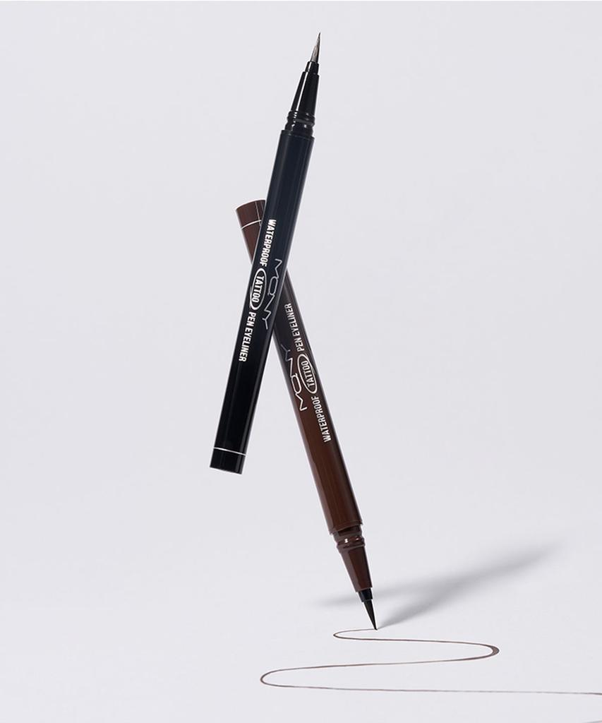 [2 Pieces] Waterproof Tattoo Pen Eyeliner / Mechanical Liquid Brush Pen Eyeliner 0.5g