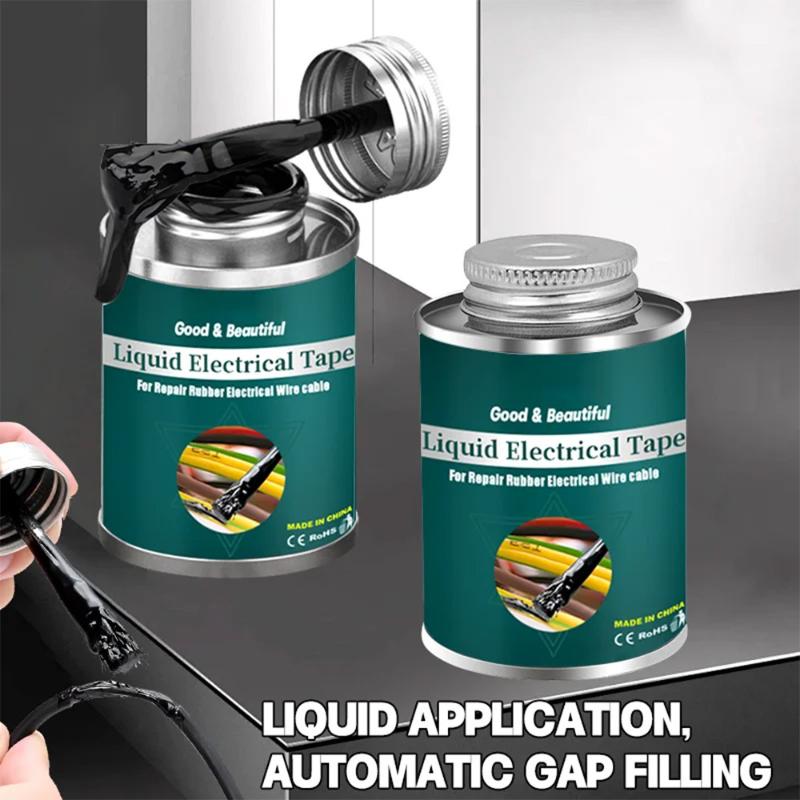 50/150Ml Liquid Electrical Tape Waterproof Insulation Paste Sealant Wire Cable Coat Fix Line Glue Repair Glue Insulation Glue