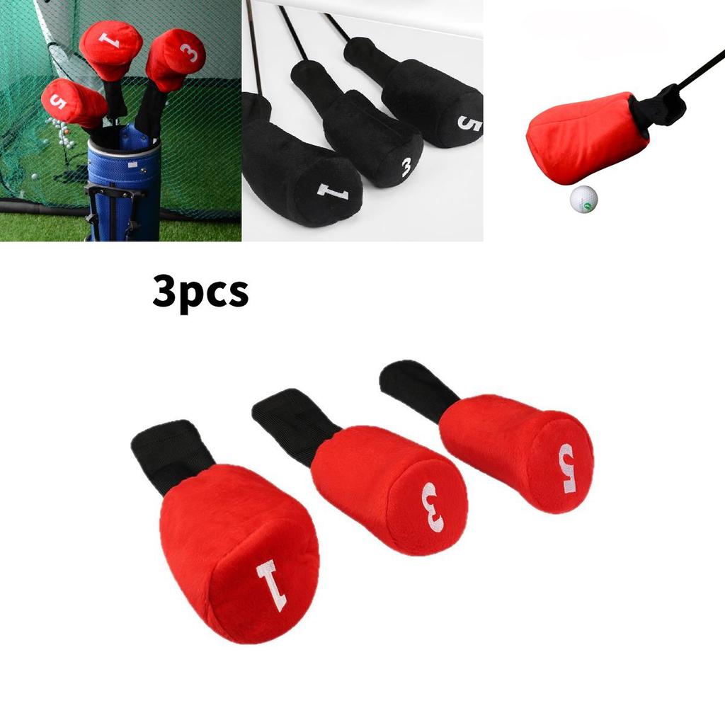 Set med klubbskydd för golfklubbor med bomullsmaterial för träklubbor för golfare