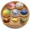 Cute Glitter Steamed Bun Squishy Fidget Toy, Simulation Baozi Squeeze Toy, Soft Stress Relief Decompression Toy, Funny Gift for Kids Adults