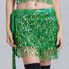 Sequin Tassel Fringe Skirt Belly Dance Costume Hip Scarf Wrap Shimmering And Elegant