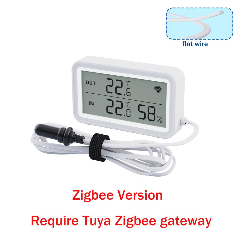 Tuya Zigbee Thermometer Hygrometer Temperature Humidity Sensor Works with Alexa SmartLife Requires Zigbee Hub Zigbee Version