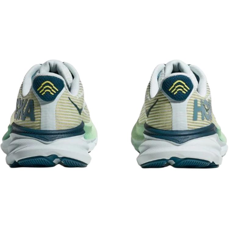 HOKA One One Clifton 9 Универсальные Удобные Прочные Дышащие Низкие Кроссовки Детские Кроссовки Желтый Зеленый 1131170-DWL