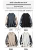 2025 Men's Crew Neck Sweatshirt - Korean Style, Loose Fit, Long Sleeve for Spring & Autumn