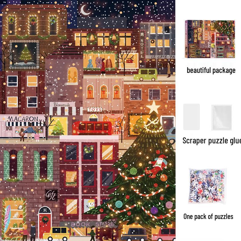 1,000-Piece Cute Healing Jigsaw Puzzle: Adult High-Difficulty Decompression Toy, Educational Gift for Girls