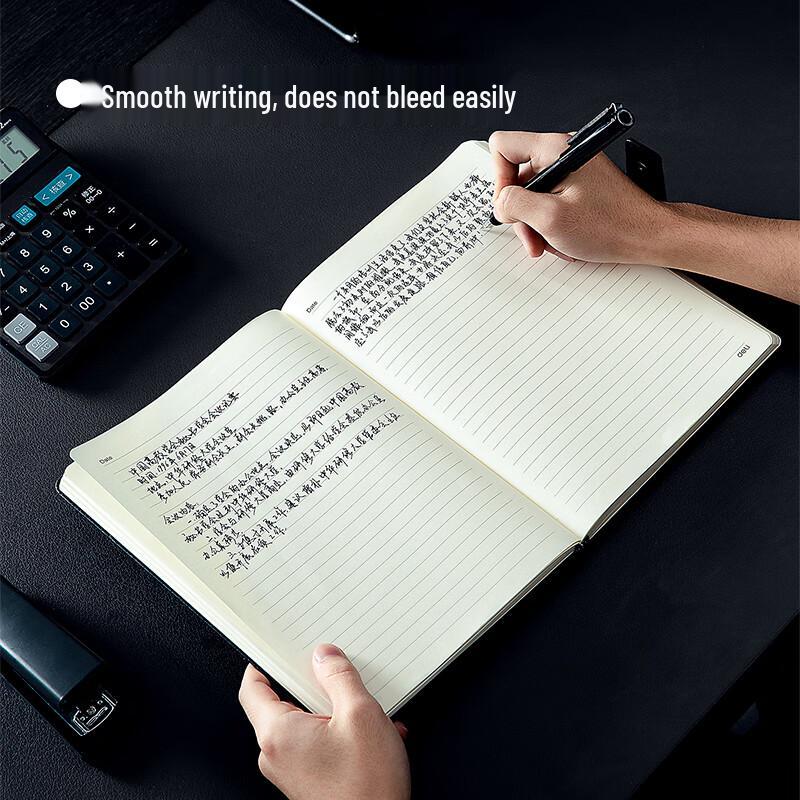 Deli 16K 120-Page Business Magnetic Buckle Leather Notebook