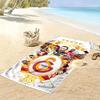 Galatasaray Flame Print Beach Towel, Large Soft Quick Dry Towel for Beach Camping Swimming
