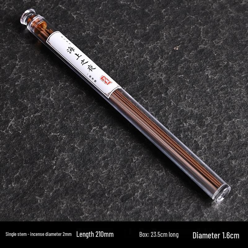 Portable 10.5cm Natural Agarwood & Pear Wood Incense Sticks with Sandalwood Box - Long-lasting Fragrance