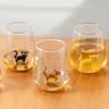 Kattestatue uten stett Glasskopp Håndlaget Kaffekopp Søt Katt Vinglass For Melk Øl