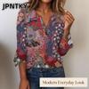 JPNTKY Women's Fashion Casual Long Sleeve V Neck Blouses & Shirts