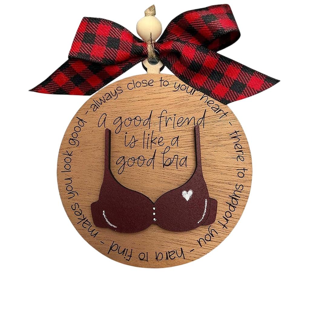 Funny Bra Ornament Double-layer Christmas Decoration Pendant Christmas Tree Ornaments Friends Like Decoration