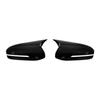 Car Side Door Rearview Horn Mirror Cover Fit For KIA K5 Optima 2011 2012 2013-2015 Cap Sticker Trim ABS Carbon Fiber Style Black