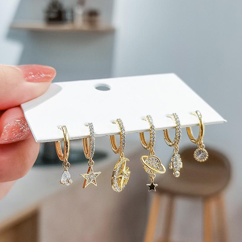 S925 Silver Exquisite European & American Style Diamond Earrings for Women - Luxurious & Fashionable, Versatile Ear Buckles