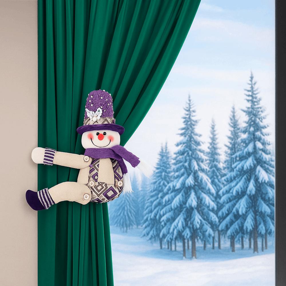Reusable Sequined Curtain Buckle Cartoon Curtain Tieback Christmas Curtain Buckle Holiday Party