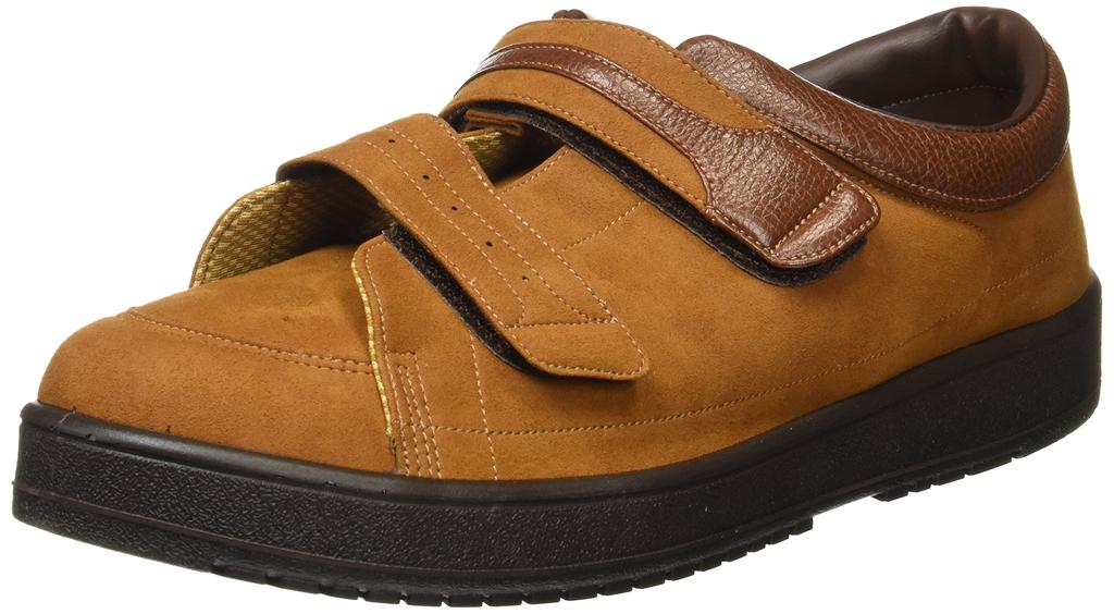 Moonstar Rehabilitation and Nursing Sold Single 04 Foot and 04 Foot cm Men's Shoes, Foot, V-Step (Right Only) V-Step (Left Only), Brown, 30.0