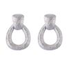 Simple Fashion Cold Wind Versatile Alloy Hollow Geometric Exaggerated Earrings Elegant Daily Accessories Earrings